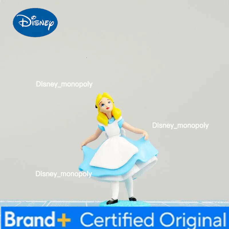 Disney 6-10cm 6pcs/Lot Alice in Wonderland Cheshire Cat White Rabbit Cake Car Desk Decoration Figure Toys H260105