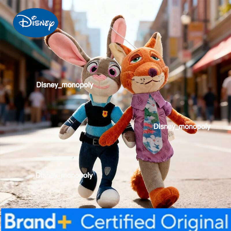 Disney Zootopia Character Plush Toys - Nick Wilde&Judy Hopps Stuffed Animals | Soft Cartoon Dolls, Pefect Birthday Gift for Kids & Fans H260105 H26010