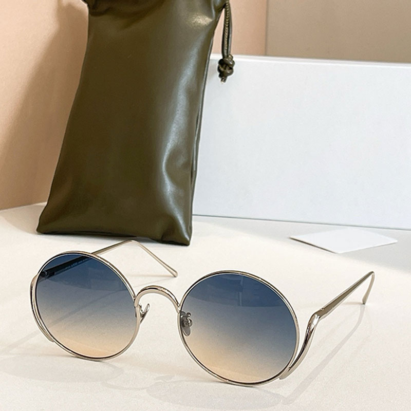 Island Sunglasses Fashion Mens Womens Sunglasses Metal Frameless Circular Design Anti UV Outdoor Street Hip Hop Rock Style 40118I