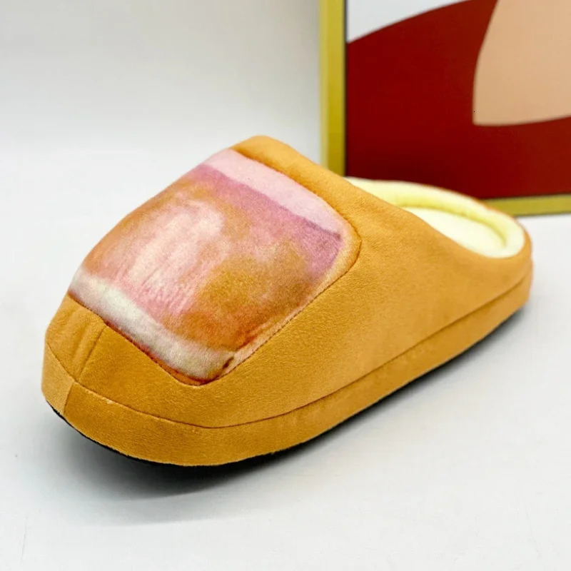 Funny Toe Plush Slippers Men Women Home Floor Shoes Soft Sole Cute Nail Print One Size Indoor House Slides For Couples 260104