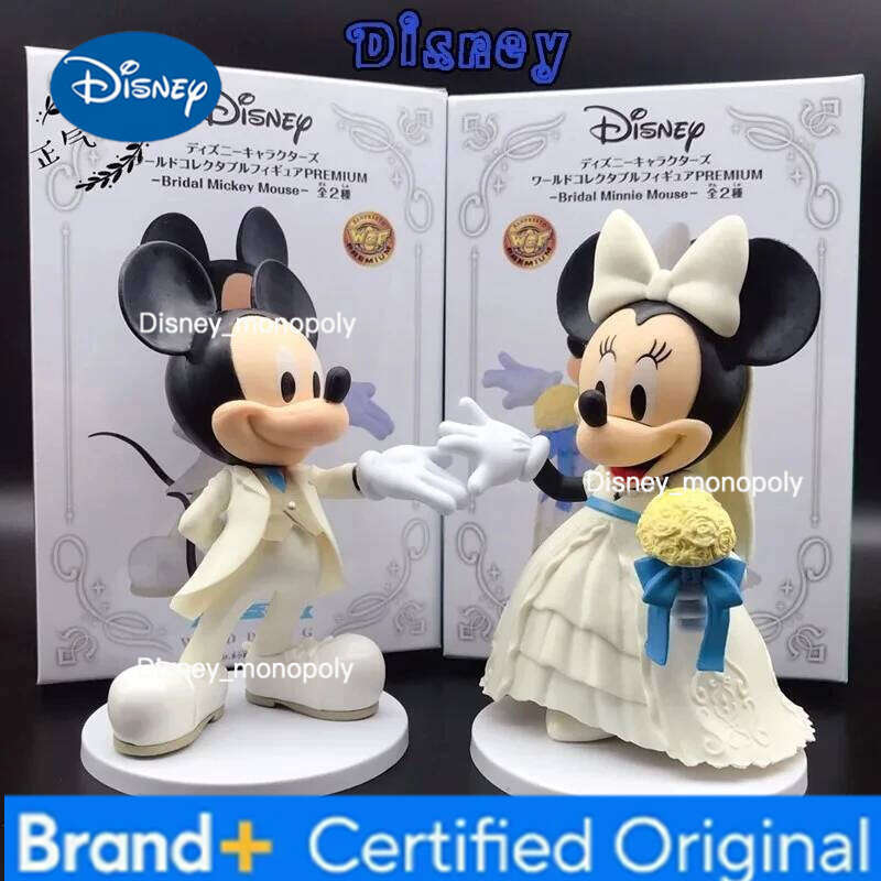 Disney Cartoon Minnie Mickey Mouse Action Wedding Gifts dolls Toy Figures kids gift toy H260105