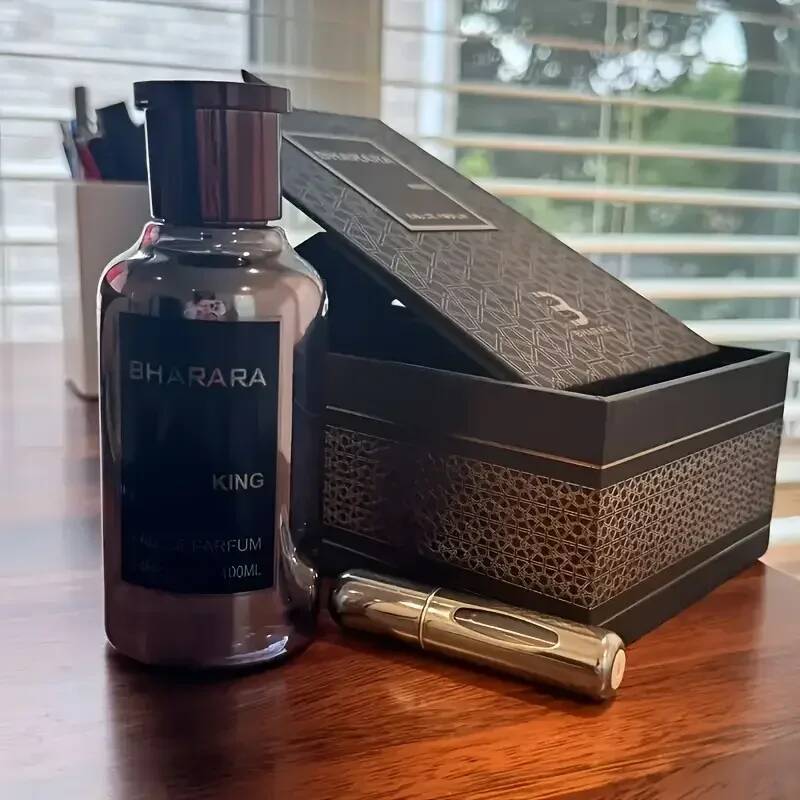 Bharara King For Men Eau de Parfum EDP 100ML, Royal Luxury Woody Fragrance, Long Lasting Spray