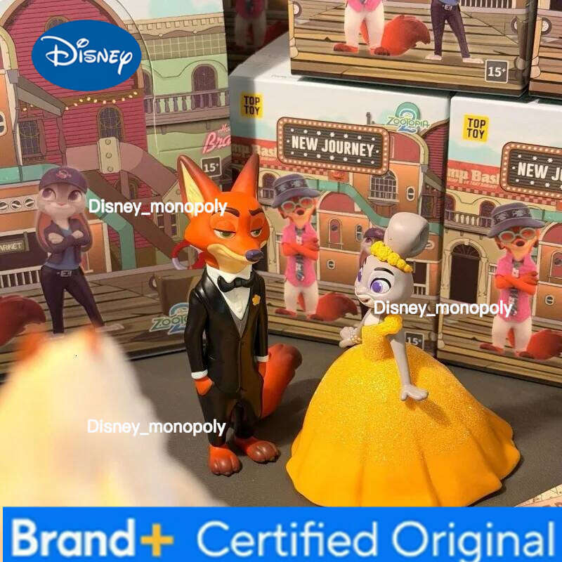 Disney Genuine Zootopia 2 Blind Box New Journey Series Anime Figures Desktop Ornament Model Fashion Toy Cute Birthday Gift H260105 H260105