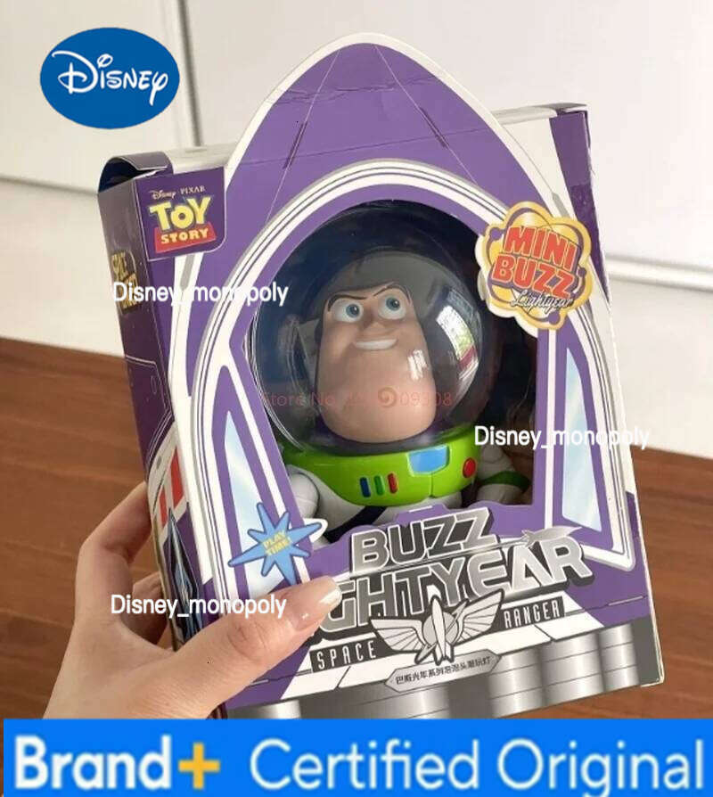 Disney Story Buzz Lightyear Decorations Hand-Made Animation Around Art Movable Toy Nightlight Collection Ornament Gifts H260105