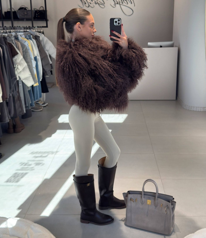 2026 Hot Brand Fashion Faux Fur Coat Women Winter Warm Gradient Fox Fur Coat Streetwear Furry Overcoat