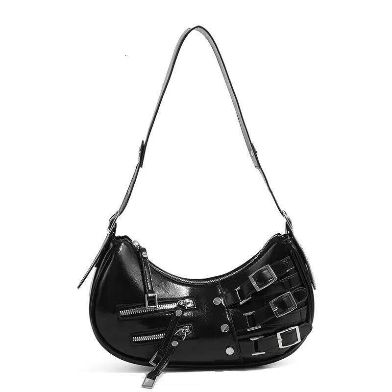 Maillard Style PU Leather Shoulder Bags For Women 2026 New Trend Cool Girl Y2K Armpit Luxury Designer Hobo Bag Handbags