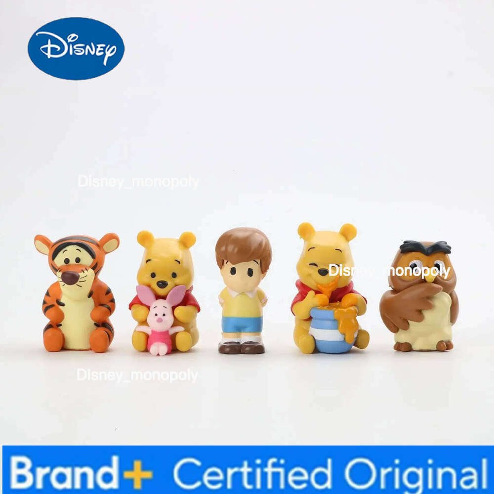 Disney 10pcs/Set Winnie The Pooh Piglet Tigger Eeyore Rabbit Owl Anime Action Figures Toy Cartoon Collection Doll Model For Kids H260105 H260105