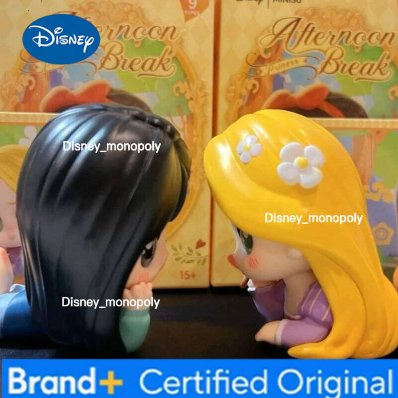 Disney Genuine Princess Afternoon Rest Series Blind Kawaii Toy Doll Anime Action Figure Mystery Box Girl Customzied Gift H260105