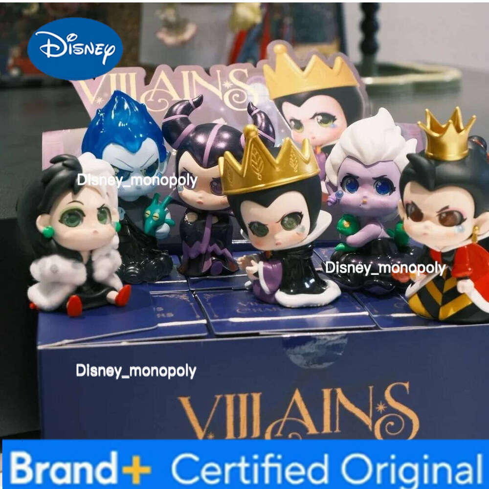 Disney Genuine Villainous Characters Collection Figure The Rebel Born Series Surprise Blind Box Fashion Trendy Desktop Gifts H260105