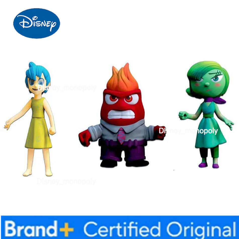 Disney 6pcs/set Inside Out Kids Figure Sadness Joy Anger Action Doll Toy Cake Decorative Desk Ornament Kid Birthday Gift H260105