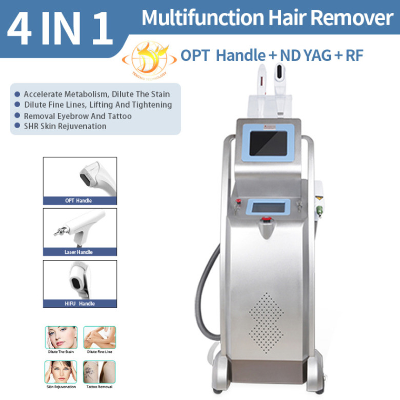 2026 Ipl Machine Manufacture Wholesale 5 In 1 Machine Acne Pigment Tattoo Vascular Wrinkle Skin Rejuvenation Equipment Lllt 532 1064 1320Nm