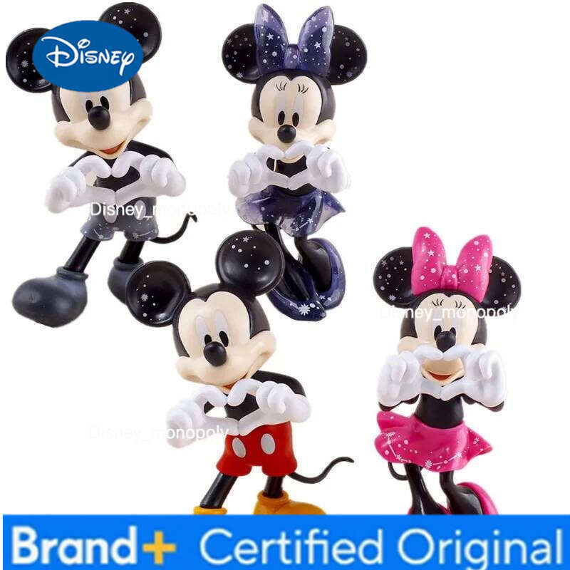 Disney Mickey Minnie mouse action cartoon model toy DIY cake decorations desktop decoration birthday gifts H260105