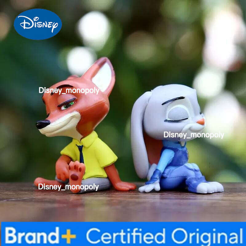 Disney 6Pcs/Set Zootopia Action Judy Nick Figurine Cartoon Anime Figures Doll Home Decoration Toy Kids Christmas Gifts H260105 H260105