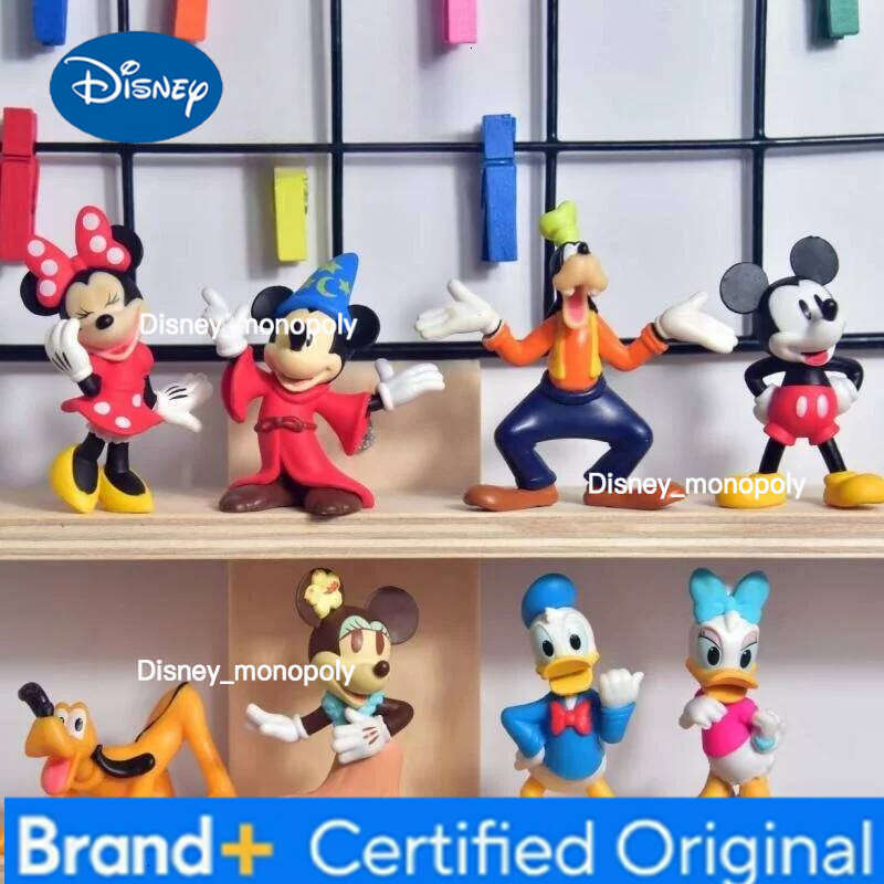 Disney Action & Mickey Mouse Minnie Retro Classic Doll Gifts Cute Cartoon Toy Anime Figures Collect Ornaments Model H260105