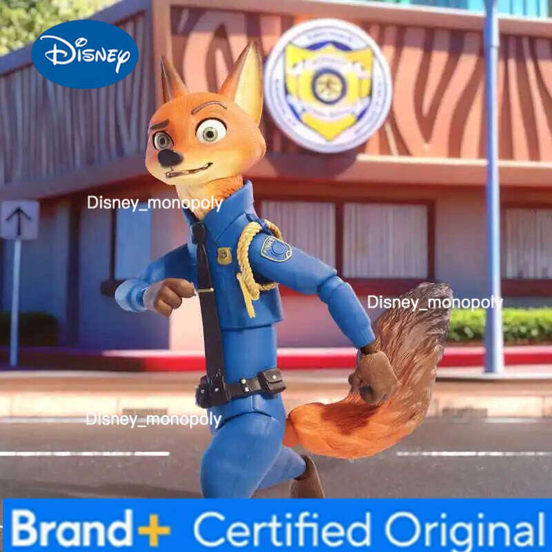 Disney Zootopia Judy Nick Trendy Joint Mobility Figurine Blind Box Collectible Action Figure Model Kt Decorative Ornaments Gift H260105 H260105