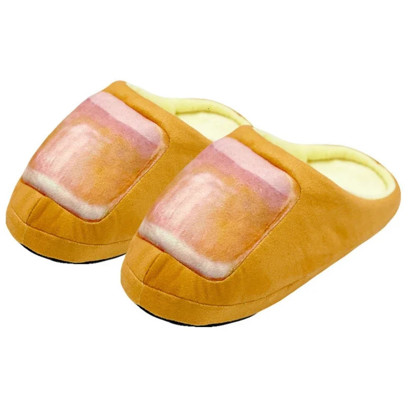Funny Toe Plush Slippers Men Women Home Floor Shoes Soft Sole Cute Nail Print One Size Indoor House Slides For Couples 260104