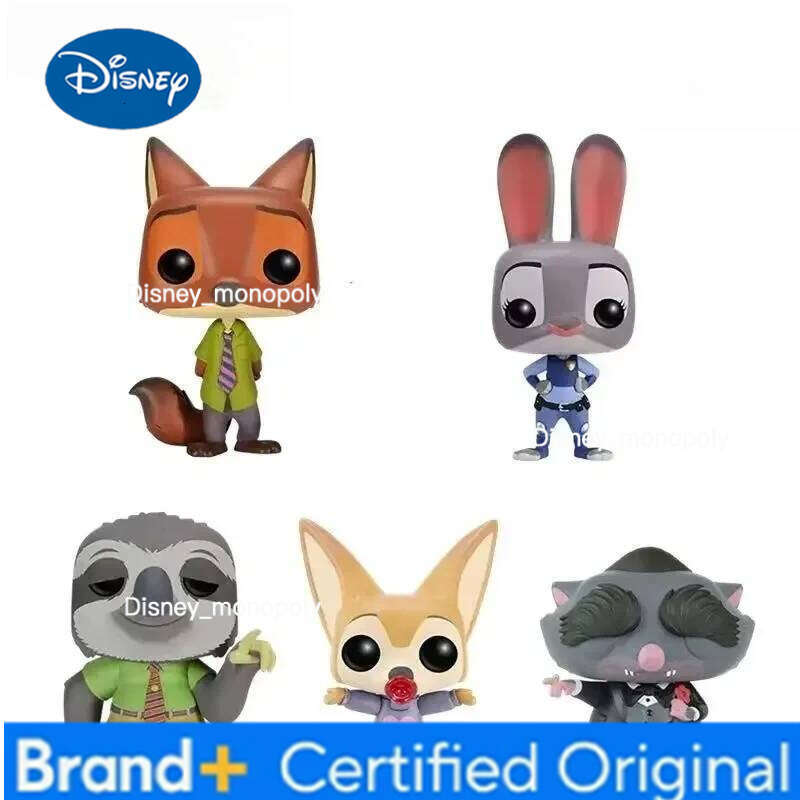 Disney New Zootopia Nick Wilde Judy Hopps Flash Model Toys Limited Edition Action Figures Statue Doll Desktop Decors Kids Gifts H260105 H260105