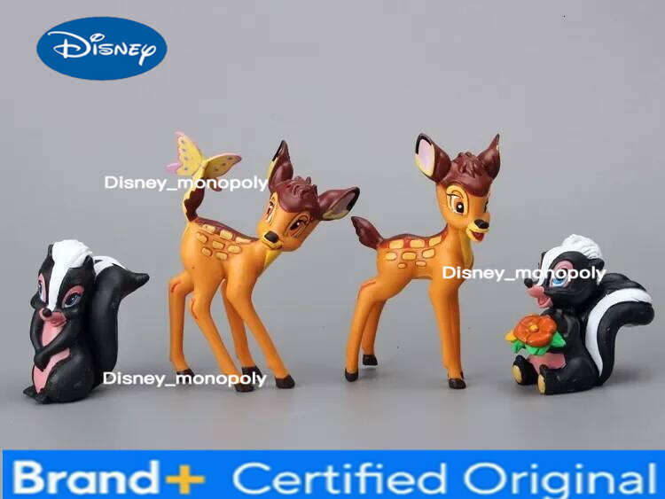 Disney 7PCS Cartoon Bambi Deer Toys PVC Action Figures Rabbit Figurine Squirrel Model anime Dolls Christmas Gifts For Kids H260105
