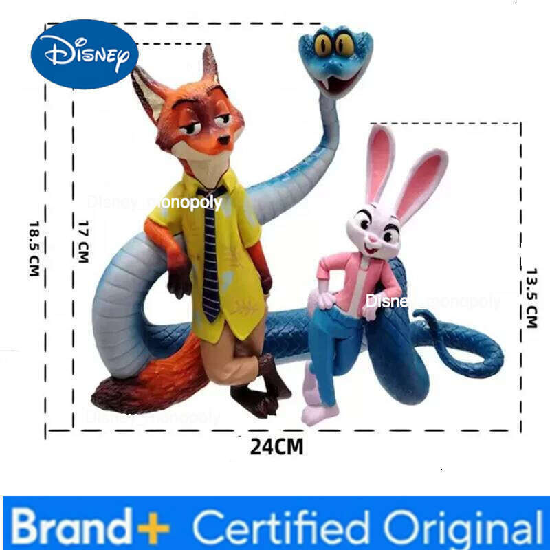 Disney 2025 New Popular Movie Zootopia 2 Peripheral Action Figure High Quality Judy Nick PVC Toy Limited Stock Free Shipping H260105 H260105