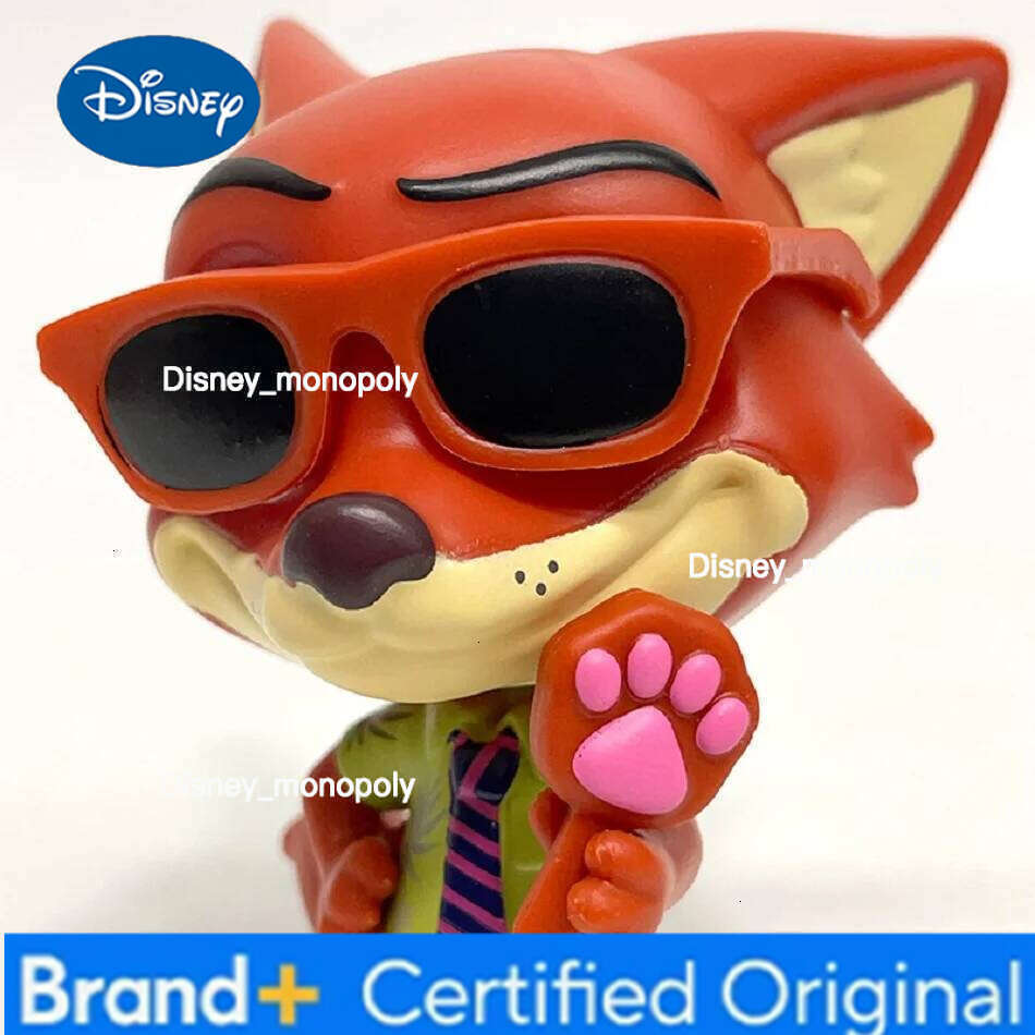 Disney 2pcs/set Zootopia Judy Rabbit Nick Fox Model Cute Cartoon Anime Movie peripheral toys For Christmas Girls H260105 H260105