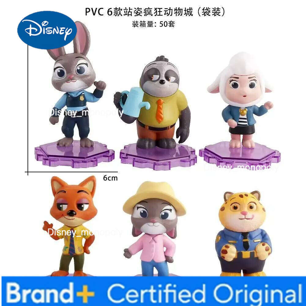 Disney In Stock Zootopia 2.0 Judy Niki Cartoon Children'S Doll Birthday Gift Anime Themed Collectible Item Action Figure Toy H260105 H260105
