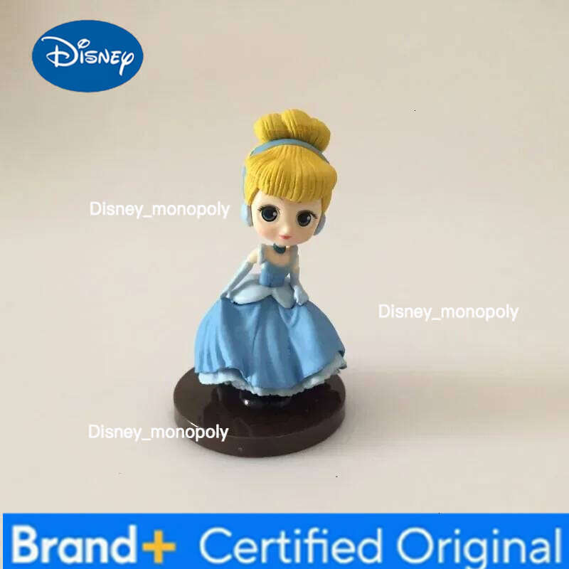 Disney 5-8cm 8pcs/set Q Posket Princess Tiana Snow White Rapunzel Ariel Cinderella Belle Mermaid PVC Action Figures Model Toys Kid Gift H260105