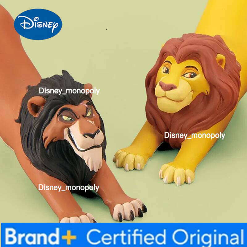Disney Hot The Lion King Stretching Figure Nobism Twisted Egg Simba Mufasa Anime Peripherals Model Deco Ornament Doll Boys Gifts H260105