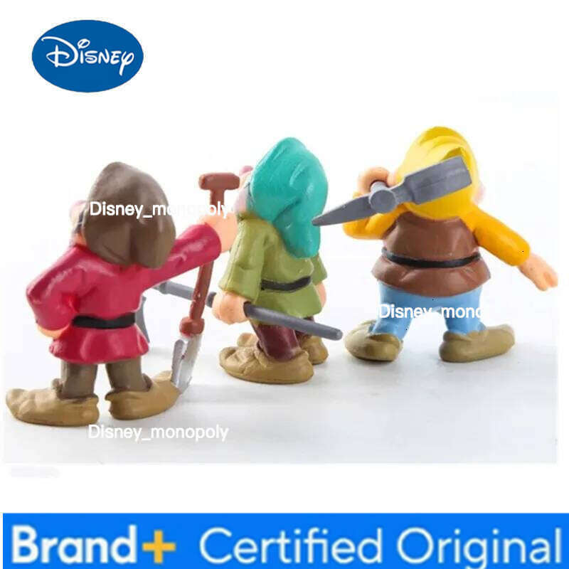 Disney 8Pcs/Set Princess Q Vesion Snow White and The Seven Dwarfs Figure Toy Model Dolls Gift for Children Hot Fashion Decor H260105 H260105