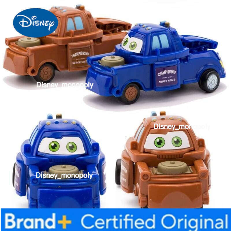 Disney 4pcs Anime ToyStory Ars Action Figure Transforming Lightning Mcqueen Children Racing Car Model Toys Deformed Egg Gift H260105 H260105