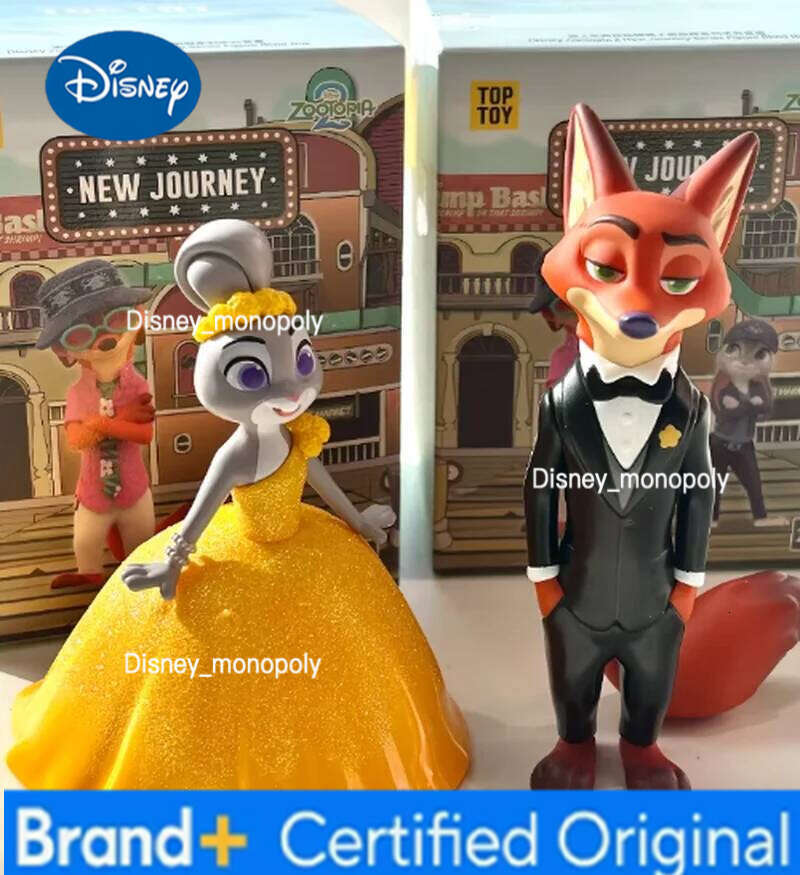 Disney In-stock authentic Zootopia New Journey Series figurine blind box collectible decorative toy gift for boys and girls H260105 H260105