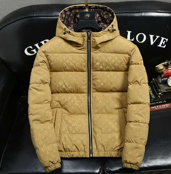 Hip-hop brand cotton coat for men - winter and autumn thick men's cotton jacket, trendy patterned loafers-style coat for men H251220