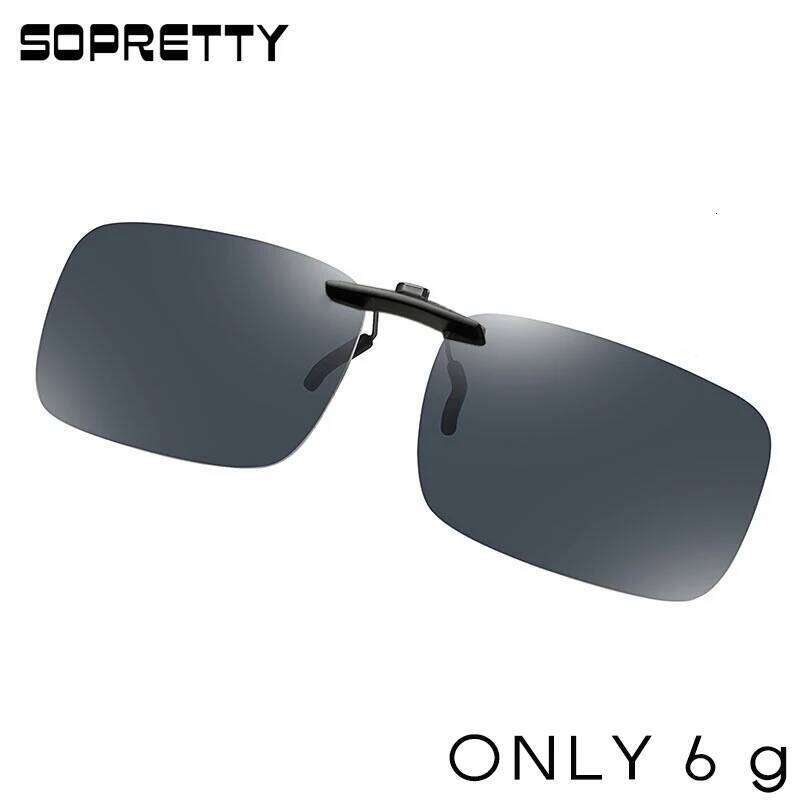 2022 New Clip-on Sunglasses Clips Tide Ultra-light Myopia Polarized Sunglass Clip-Up Fishing Anti-ultraviolet Set Mirror CK003 XJ260105