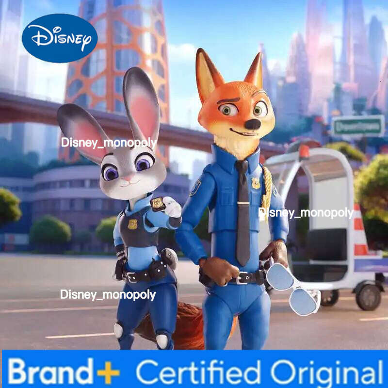 Disney Zootopia Judy Nick Trendy Joint Mobility Figurine Blind Box Collectible Action Figure Model Kt Decorative Ornaments Gift H260105 H260105