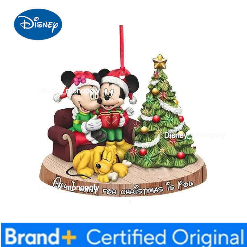 Disney New Hanging Mickey Mouse Pendants Grinch Ornaments Acrylic 2d Version Christmas Tree Decor Xmas Toys H260105