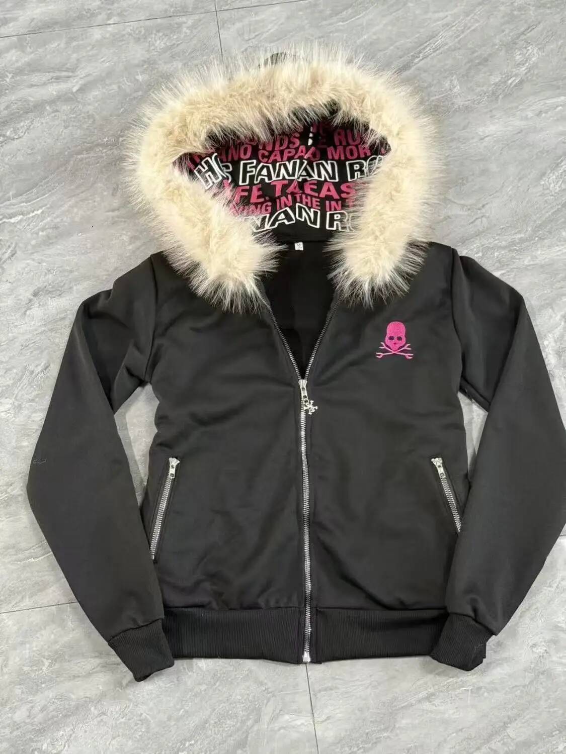 Bestseller Goth Y2k Hoodie Women's Fashion Letter Embroidery Zipper Hooded Jacket Japanese Streetwear Sweatshirts 2000s Vintage Punk Tops ddmytues
