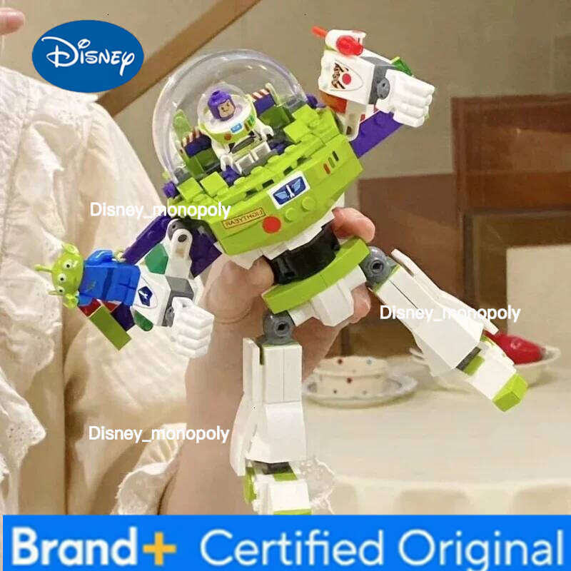 Disney 2026 Pixar Story Buzz Lightyear Moc Mecha Puzzle Assembled Building Block Gifts for Children Boy Assembly Toys H260105 H260105