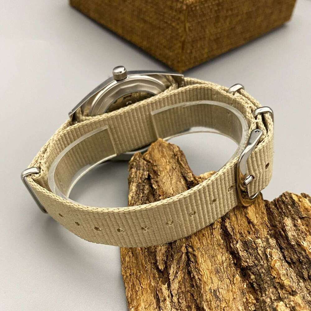 Shanghai 36MM Hand-Wind Mechanical 7120 - Stainless Steel Waterproof Bauhaus Design Watch for Men 26N0105