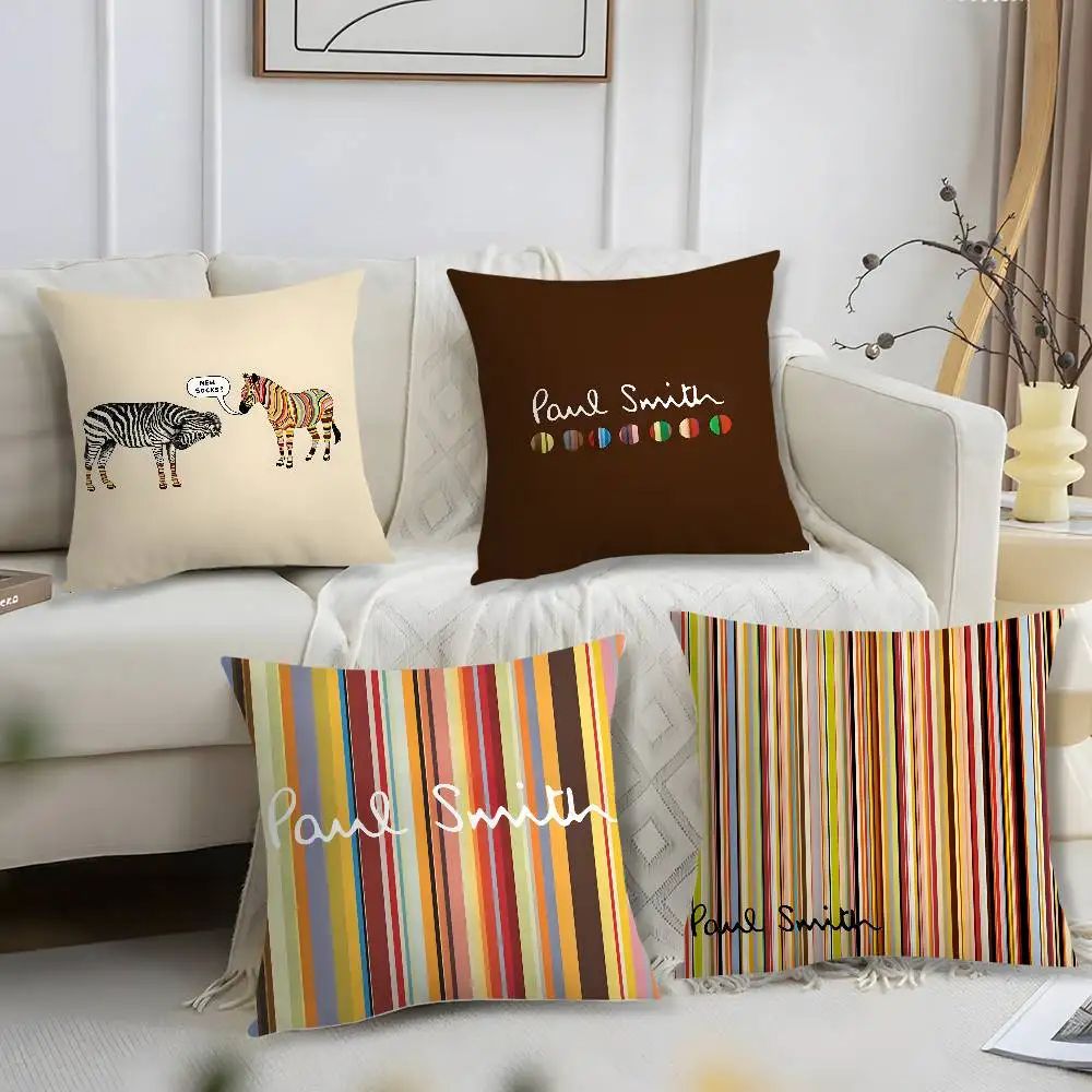 S-Smith fashion P-Paul Pillow Case Short Plush Print Cushion Cover Square Throw Pillow Covers Sofa Home Decor