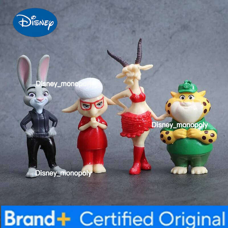 Disney 12pcs/Set Zootopia 2 Action Figure Toy Judy Rabbit Nick Fox Series Anime Figurine Desktop Ornaments Gifts H260105 H260105