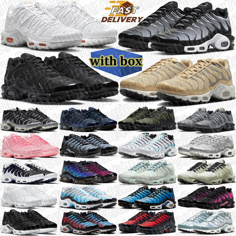 free shipping with box tn plus designer shoes men women tns stylish running shoes durable trainers outdoor sports sneaker