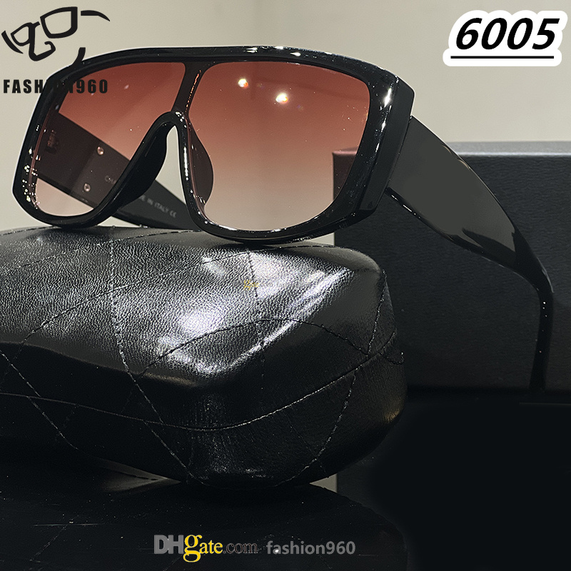 Luxury Sunglasses for Women Men Big Frame Fashion Sun Glasses UV400 Protection Unisex Eyewear Shade Goggles Oculos De Sol Vintage Designer Travel lunettes 6005