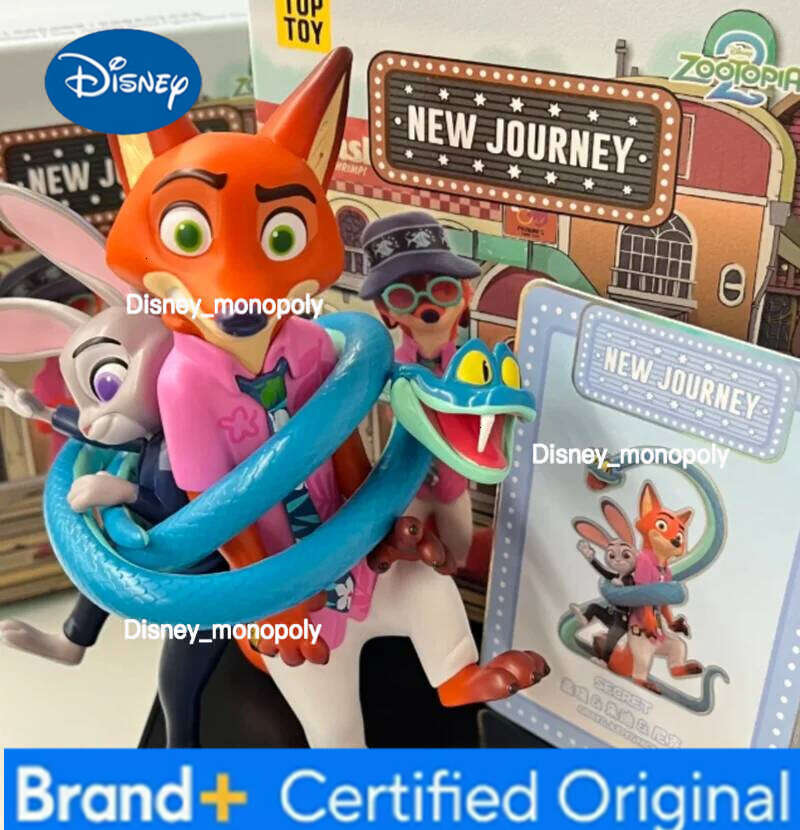 Disney In-stock authentic Zootopia New Journey Series figurine blind box collectible decorative toy gift for boys and girls H260105 H260105