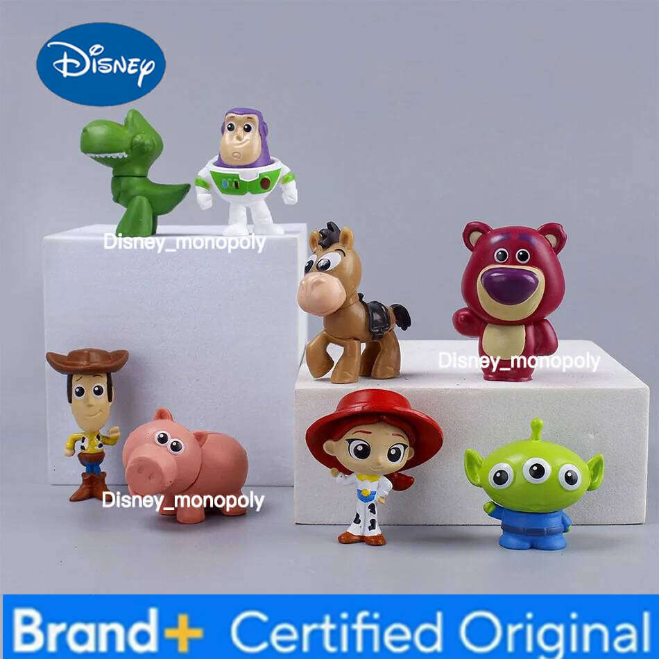 Disney 5cm 8pcs/set Toys Story 4 Woody Buzz Lightyear Action Figure Anime Decoration Collection Figurine Toy Model For Children H260105 H260105