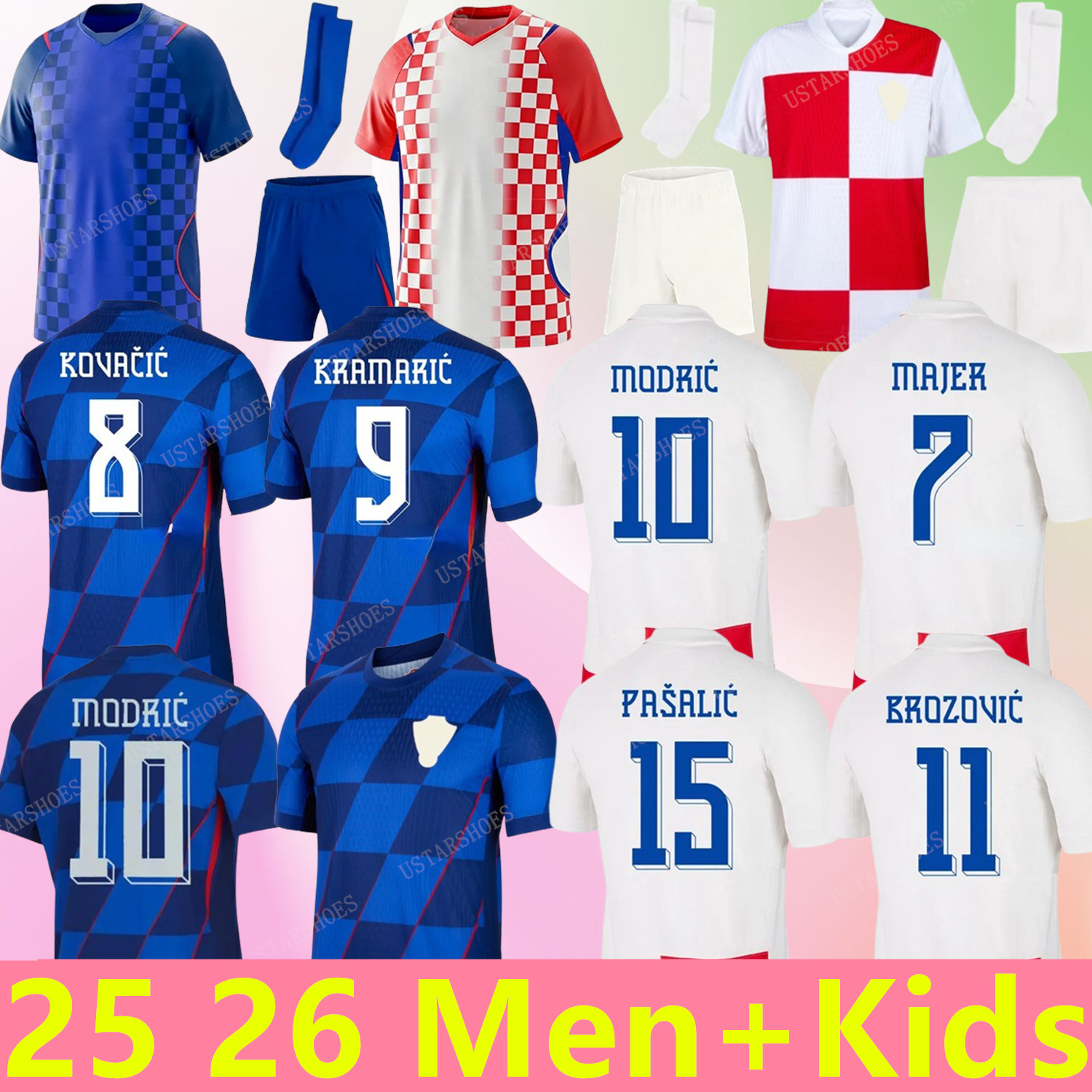 Modric 2026 2027 Soccer Jerseys Croatia BROZOVIC FANS Player 26 27 PERISIC football Shirt KRAMARIC REBIC LIVAKOVIC KOVACIC PASALIC Men kids kit Orsic Gvardiol Boban