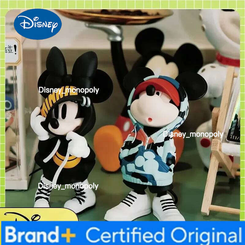 Disney New 15cm Mickey Minnie Mouse Action Figure Magic Storm Trendy Collection Pvc Model Statue Toy Collectible Decor Doll Gift H260105