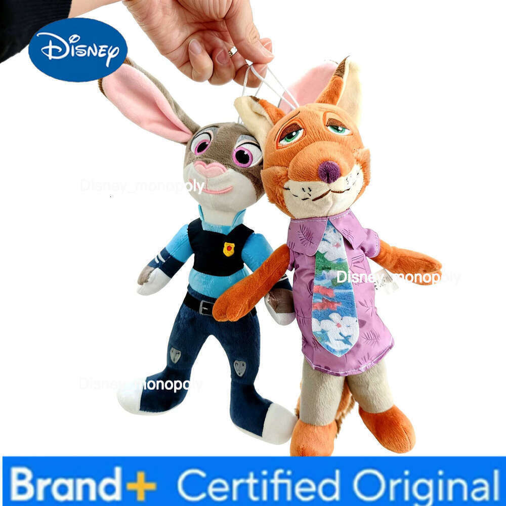 Disney Zootopia Character Plush Toys - Nick Wilde&Judy Hopps Stuffed Animals | Soft Cartoon Dolls, Pefect Birthday Gift for Kids & Fans H260105 H26010
