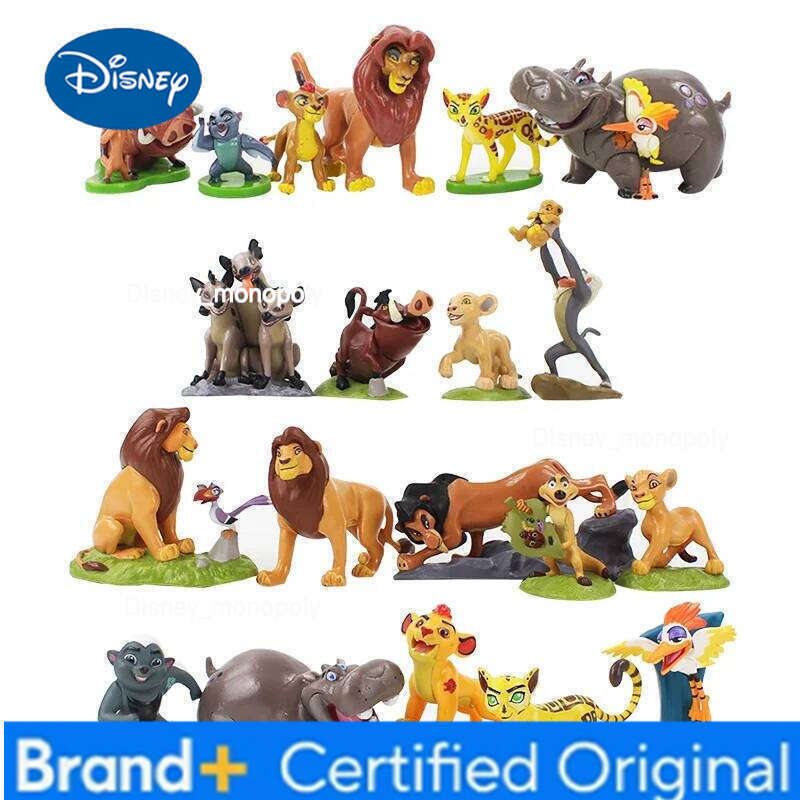 Disney 9pcs/Set Cartoon The Lion King Simba Nala Timon Mufasa Scar Model Figurine PVC Action Figures Classic Toys for Xmas kids Gifts H260105 H260105