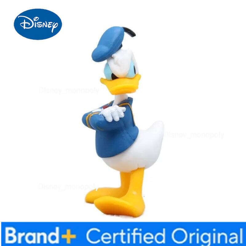 Disney 2Pcs/set Donald Duck Mini Action Figure Anime Decoration Collection Statue Ornament Toy Model Birthday Gift Cake Decor H260105