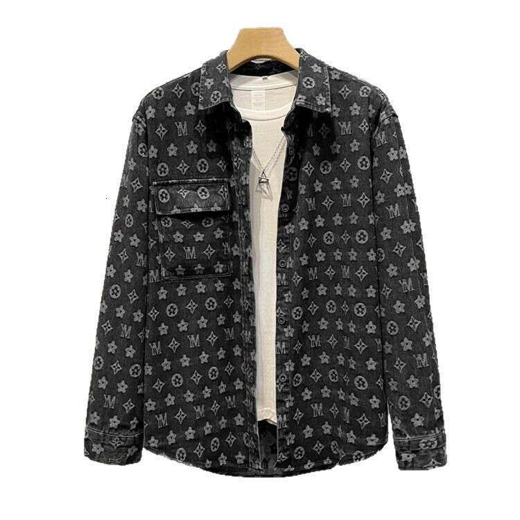 Men's Casual Shirts Men's Shirts American Retro Checkered for Men Trendy Ins Design Sense Niche Spring Jacket Youth Denim Daily Commute Men&