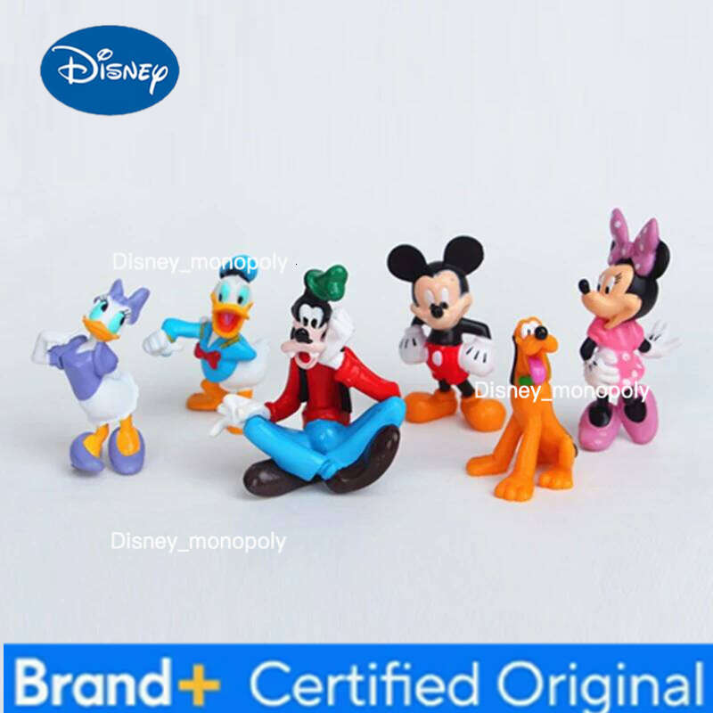 Disney Cartoon Original Restoration Multi-Piece Set Fine Texture, Doll Toy, Hit Mickey Mouse Clubhouse Girls' PVC Ornament Gift H260105